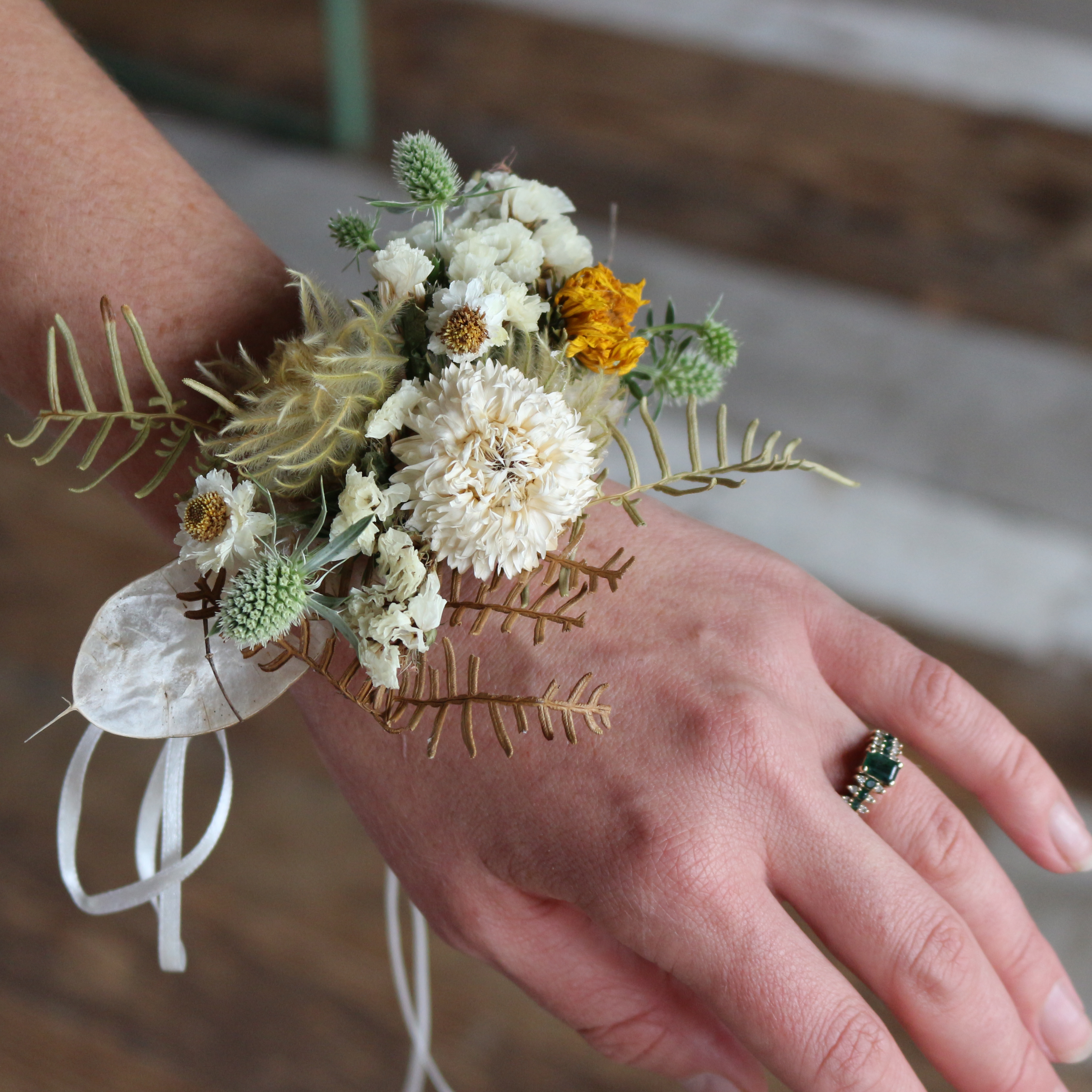 Wrist Corsage Auckland | Rose Tinted Flowers